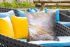 MuchoWow® Outdoor Kissen - Marmor - Gold - Weiß - Luxe - Produktbild-Vorschau 4