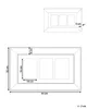 Diagrams showing the dimensions of a multi-photo frame. Podgląd zdjęcia produktu