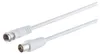 F-Stecker/ Koax-Stecker, RG 59, >80 dB, weiß 1,5m Produktbild-Vorschau 1