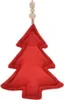 Roter Plüsch-Weihnachtsbaumanhänger 26x15 cm Produktbild-Vorschau 3