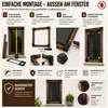 Tesa Insect Stop Fliegengitter ALU COMFORT Fenster braun Produktbild-Vorschau 5