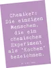 Mr. & Mrs. Panda Ansichtskarte Spruch Chemiker Koch - Produktbild-Vorschau 1