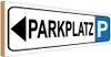 vianmo Holzschild 10x27 cm Parkplatz links Parkplatzschild Produktbild-Vorschau 1