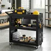 HOMCOM Prázdny vozík na náradie – dielenský vozík s 3 Náhľad obrázku produktu 2