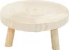 A wooden plant stand with three legs on a white background. Produktbild-Vorschau