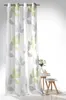 heimtexland ® Ösenschal Batist Pure Nature Blätter 245x140 Produktbild-Vorschau 3