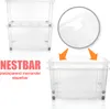 BigDean 3 Stück 60 L Aufbewahrungsbox mit Deckel groß rot - Produktbild-Vorschau 7