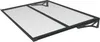 TrendLine Vordach Bordeaux Aluminium schwarz 140 x 90 x Produktbild-Vorschau 1