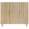 vidaXL Sideboard Sonoma-Eiche 90x34x80 cm Holzwerkstoff -  Produktbild-Vorschau 4