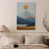 Muralo Leinwandbild Canvas für Esszimmer BERGE Sonne Wald Produktbild-Vorschau 5