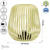 LED Solar Laterne Streben gelb 15x17cm Eisen Kunststoff 5 Produktbild-Vorschau 2