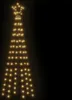 vidaXL LED Albero di Natale a forma di cono bianco caldo Anteprima dell’immagine prodotto 11