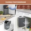 eluno Abfalleimer, Küchen- Badmülleimer 6 Liter Produktbild-Vorschau 3
