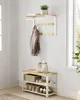 An entryway with a coat rack, shelf, and shoe bench. Náhled obrázku produktu