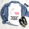Mr. & Mrs. Panda T-Shirt Einhorn Schwein - Weiß - Geschenk, Produktbild-Vorschau 2
