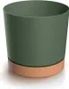 Blumentopf Übertopf Blumenkübel mit EcoHolz Untersetzer Produktbild-Vorschau 2