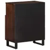 vidaXL Sideboard Braun 60x34x75 cm Massivholz Mango Produktbild-Vorschau 4