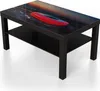 DEQORI Couchtisch 90x55 cm Schwarz 'Allianz Arena, München' Produktbild-Vorschau 2