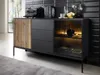 Commode large en verre pour le salon RHOME - wotan / noir Voir les images du produit 1