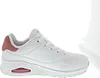 A white Skechers sneaker with red accents is shown against a white background. Produktbild-Vorschau