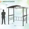 COSTWAY altana ogrodowa z bocznymi półkami i baldachimem, Podgląd zdjęcia produktu 3