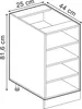 Scaffale da cucina Vicco R-Line Rovere dorato 25 cm senza Anteprima dell’immagine prodotto 2