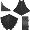 A collage of four different black corner protectors for kitchen plinths or worktops. Anteprima dell’immagine prodotto