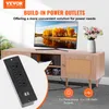 VEVOR Rattan-TV-Ständer, Retro-TV-Schrank für 165 cm Produktbild-Vorschau 2