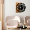 Opviq, Wooden- TNL1139, Leichte,Walnuss, Wanduhren, 58 x 3 Produktbild-Vorschau 2