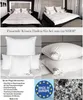 A collage of images showing beds with duvets, pillows, and care instructions. Produktbild-Vorschau