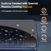 A close-up of a smartphone screen protector with water droplets, highlighting its features. Produktbild-Vorschau
