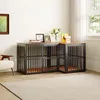 Psí klec Nábytek se 3 dvířky, 2 v 1 TV komoda nebo noční Náhled obrázku produktu 4