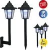 A product image showcasing solar LED garden lights, with promotional text and icons. Produktbild-Vorschau