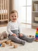 TupTam Pumphose voor babyjongens met voetjes, 3-pack – Productafbeelding-voorbeeld 10