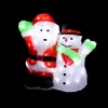 LEX XXL Acryl LED Weihnachtsmann mit Schneemann 90 LEDs Produktbild-Vorschau 2