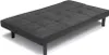 A dark gray sofa bed is shown from a slightly elevated side angle against a white background. Voir les images du produit