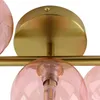 Olucia - REMO - Deckenleuchte - Rosa / Messing Produktbild-Vorschau 5