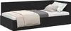 vidaXL Struttura letto ad angolo con testiera nera 90 cm x Anteprima dell’immagine prodotto 1