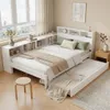 Merax Kinderbett Funktionsbett 120x200 cm mit Ausziehbett Produktbild-Vorschau 7