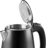 A close-up view of the top part of a black electric kettle with its lid open. Náhled obrázku produktu