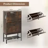Product dimensions and details of a shoe cabinet. Podgląd zdjęcia produktu