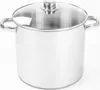 Edelstahl Universal Kochtopf Topf 10Ltr. Glasdeckel und Produktbild-Vorschau 4