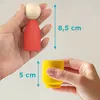 Ulanik Jouets en bois Montessori "Poupées à emboîter dans Voir les images du produit 3