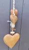 Bezaubernd schöne Girlande mit Herzen Eisen Holz Rost Produktbild-Vorschau 1
