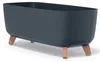 BirnePower Pflanzkübel Gracia Case mit Füßen 39cm Anthrazit Produktbild-Vorschau 1