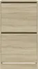 vidaXL Schuhschrank mit 2 Klappen Sonoma-Eiche 60x42x108 cm Produktbild-Vorschau 6