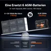 12V 320Ah LiFePO4 Batterie W190 Untersitz DIN H8 L5 Produktbild-Vorschau 4
