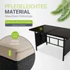 Juskys Polyrattan Lounge Manacor - Sofa, Tisch, Hocker & Produktbild-Vorschau 3