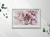 Blassrosa Pfingstrosenblüten– Wandbild mit Rahmen – Produktbild-Vorschau 2