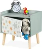 Comodino Relaxdays per bambini, con vano portaoggetti, L x Anteprima dell’immagine prodotto 1